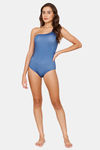 Coucou Slip-On Bodysuit - Navy Peony — thumbnail 4